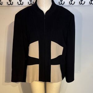 Vintage Black and Tan wool and cashmere jacket